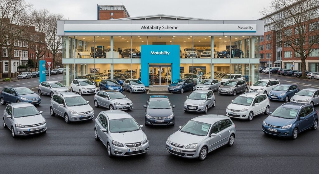 Selection of Motability Scheme vehicles available for lease in the UK