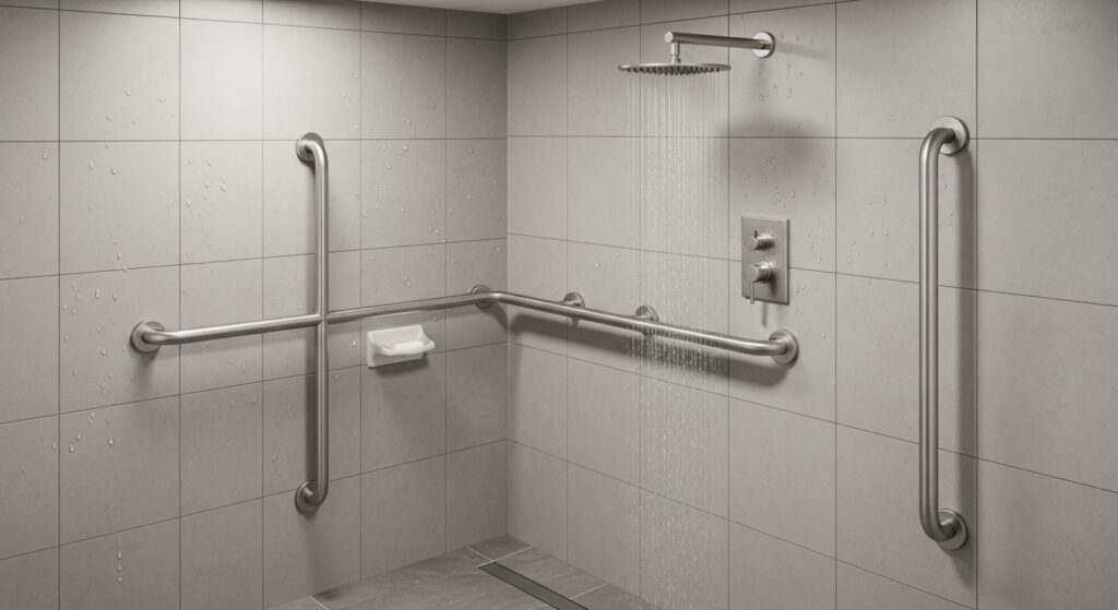 L-shaped grab rail elderly support UK 2026”