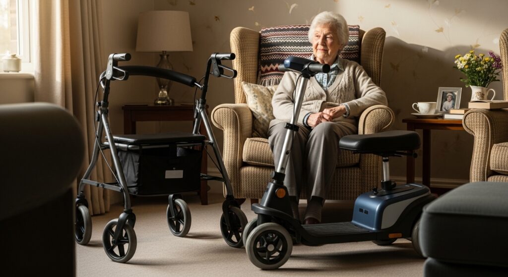 Caregiver documenting care hours for Carer’s Allowance eligibility in UK home