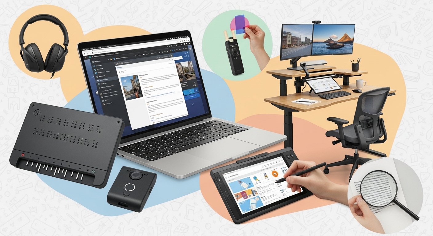 UK student using speech-to-text assistive technology in 2026