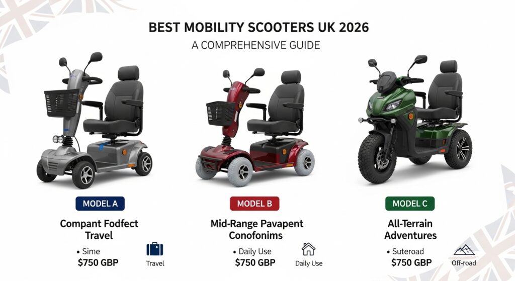 Discover the best mobility scooters in the UK for 2026. Compare models, prices, features, and learn how to choose the right mobility scooter for disabled users.