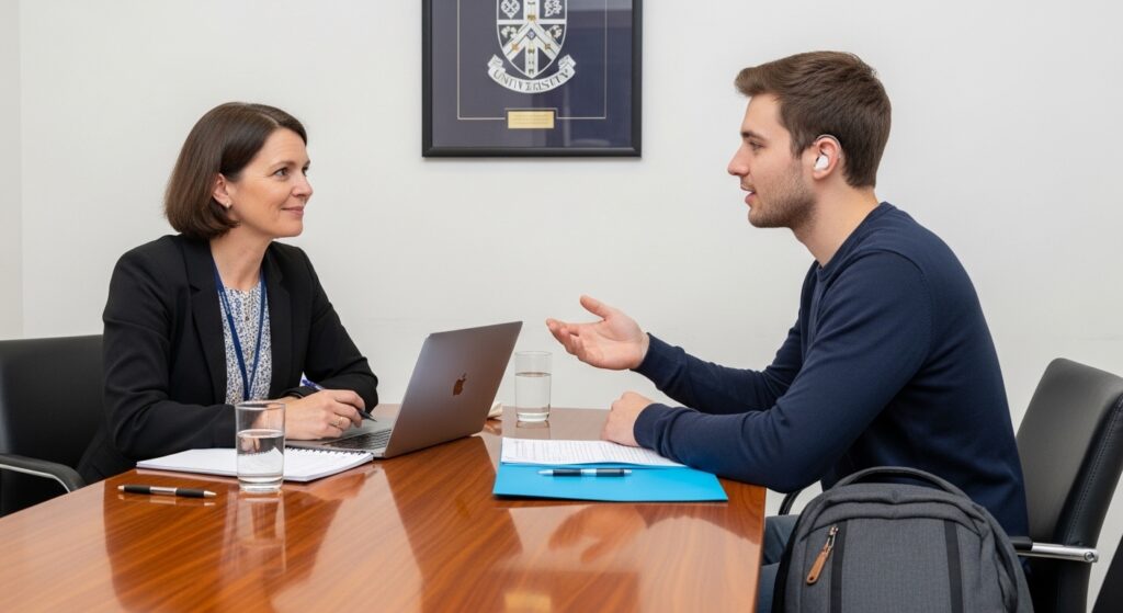  Disabled student receiving DSA assistive technology guidance