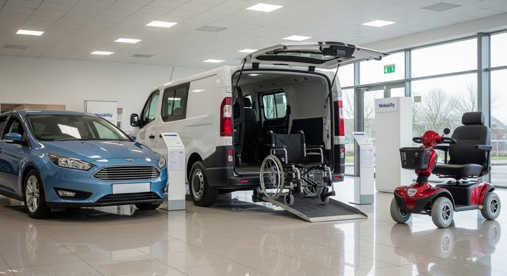 You can also lease a mobility scooter or powered wheelchair instead of a car if that better suits your needs.